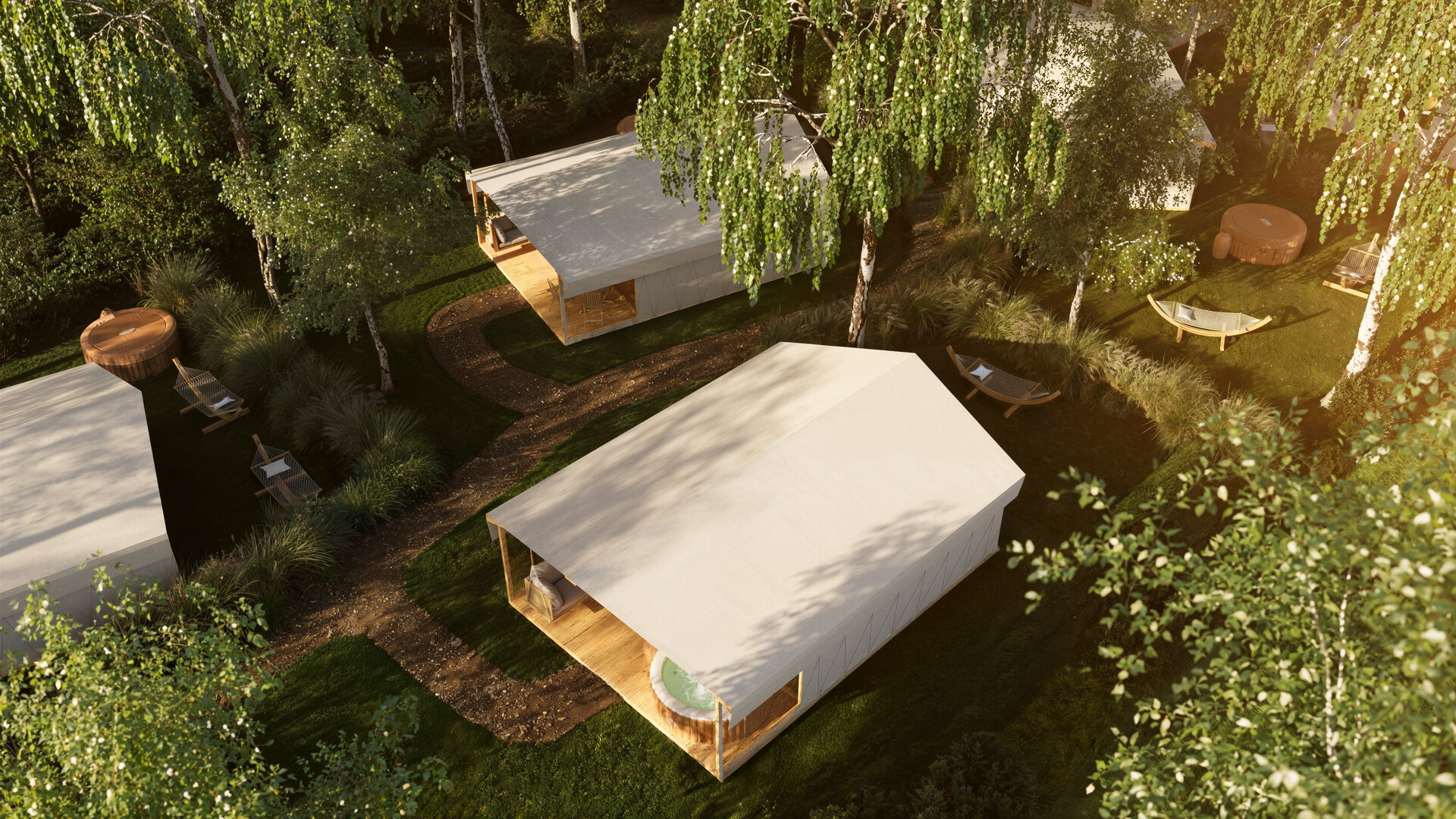Namiot  Deluxe z jacuzzi i śniadaniem